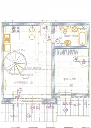 1 pokój, apartament inwestycyjny 42,75 m², piętro 4, oferta nr 88, Perła Mórz, Sianożęty, ul. Lotnicza 1