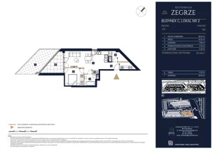 2 pokoje, apartament 49,94 m², parter, oferta nr C02, Rezydencja Zegrze III, Zegrze, ul. Groszkowskiego 22A
