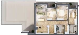 4 pokoje, apartament 101,71 m², piętro 5, oferta nr M.5.12, Marimonte - Apartamenty Mieszkalne, Warszawa, Bielany, Marymont-Kaskada, ul. Marymoncka 4