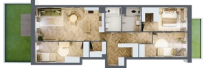 4 pokoje, mieszkanie 87,21 m², parter, oferta nr M47, Nowa Częstochowa Mościckiego, Częstochowa, Częstochówka-Parkitka, ul. Mościckiego