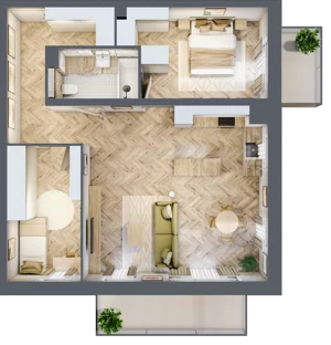 3 pokoje, mieszkanie 72,06 m², piętro 1, oferta nr M60, Nowa Częstochowa Mościckiego, Częstochowa, Częstochówka-Parkitka, ul. Mościckiego