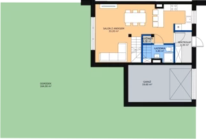 Dom 114,30 m², oferta nr 1A, Family Park Ksawerów, Ksawerów, ul. Łódzka 110