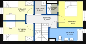 Dom 114,30 m², oferta nr 1A, Family Park Ksawerów, Ksawerów, ul. Łódzka 110