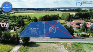 Działka 2 050,00 m², Mełgiew, Sprzedaż