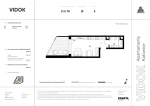 1 pokój, mieszkanie 89,88 m², piętro 2, oferta nr B.M.19, VIDOK Apartamenty, Katowice, Śródmieście, ul. Kozielska