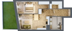 2 pokoje, apartament 50,16 m², parter, oferta nr A10, Drago, Kraków, Bronowice, Górka Narodowa, ul. Stefana Banacha