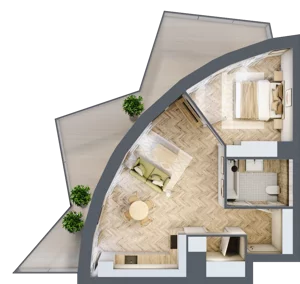 2 pokoje, apartament 49,19 m², piętro 1, oferta nr A19, Drago, Kraków, Bronowice, Górka Narodowa, ul. Stefana Banacha