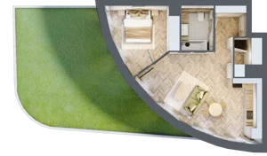 2 pokoje, apartament 49,00 m², parter, oferta nr A7, Drago, Kraków, Bronowice, Górka Narodowa, ul. Stefana Banacha