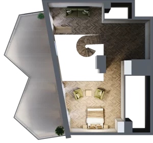 1 pokój, apartament 109,20 m², piętro 8, oferta nr A98, Drago, Kraków, Bronowice, Górka Narodowa, ul. Stefana Banacha