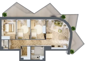 4 pokoje, apartament 77,76 m², piętro 1, oferta nr A13, Drago, Kraków, Bronowice, Górka Narodowa, ul. Stefana Banacha