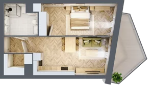 2 pokoje, apartament 46,46 m², piętro 1, oferta nr A17, Drago, Kraków, Bronowice, Górka Narodowa, ul. Stefana Banacha