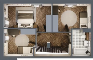 Dom 88,00 m², oferta nr 21.2 , Tesoro Golf Park 4PLEX, Pętkowice, ul. Parkowa