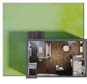 Dom 88,00 m², oferta nr 23.2 , Tesoro Golf Park 4PLEX, Pętkowice, ul. Parkowa