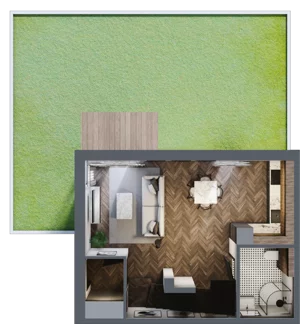 Dom 70,00 m², oferta nr 6.1., Tesoro Golf Park 4PLEX, Pętkowice, ul. Parkowa