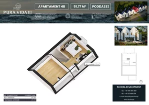 3 pokoje, apartament 51,77 m², piętro 1, oferta nr 4B (B2/2), Pura Vida III , Gdańsk, Wyspa Sobieszewska, ul. Uzdrowiskowa