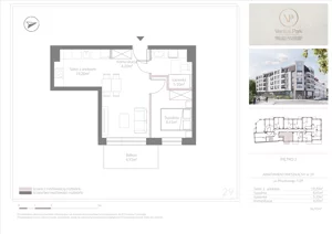 2 pokoje, apartament 36,91 m², piętro 3, oferta nr 29, Ventus Park, Świnoujście, Śródmieście, Piłsudskiego 7