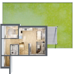 Dom 113,82 m², oferta nr 34_2, Osiedle Szumiących Traw - segmenty etap XV, Porosły, ul. Jesiennych Liści 99/1