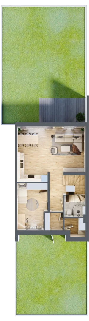 Dom 109,84 m², oferta nr 13/2, Dzielnica Hrabska - etap IV - domy z garażami, Falenty Nowe, ul. Droga Hrabska 4G