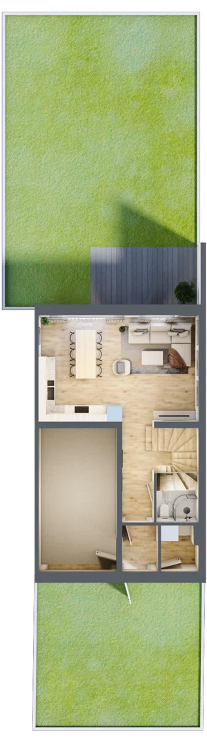 Dom 113,20 m², oferta nr 15/2, Dzielnica Hrabska - etap IV - domy z garażami, Falenty Nowe, ul. Droga Hrabska 4G