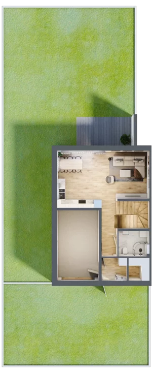 Dom 129,96 m², oferta nr 15/1, Dzielnica Hrabska - etap IV - domy z garażami, Falenty Nowe, ul. Droga Hrabska 4G