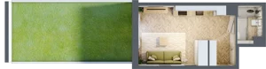 1 pokój, apartament 26,19 m², piętro 3, oferta nr C18, Osiedle Kompas, Gdańsk, Orunia Górna-Gdańsk Południe, Maćkowy, ul. Czerska 35