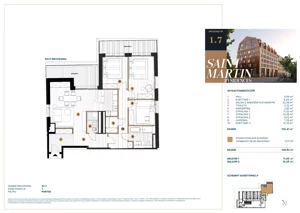 4 pokoje, apartament 107,24 m², parter, oferta nr A1.7, Saint Martin Residences II, Poznań, Stare Miasto, Stare Miasto, ul. Podgórna 7