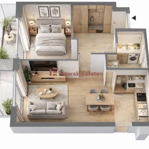 Mieszkanie dwupokojowe 43,55 m², Katowice, Śródmieście, Centrum, Sprzedaż