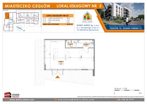 Lokal użytkowy 56,95 m², oferta nr U3, Tuwima 13 - lokale użytkowe, Cegłów, ul. Juliana Tuwima 13