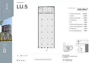 Lokal użytkowy 546,98 m², oferta nr LU5, Sky Trust etap II lokale użytkowe, Kielce, Bocianek, al. Solidarności / ul. Świętokrzyska