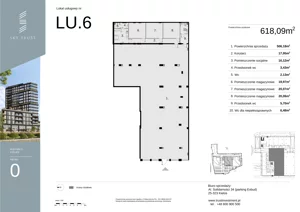 Lokal użytkowy 618,09 m², oferta nr LU6, Sky Trust etap II lokale użytkowe, Kielce, Bocianek, al. Solidarności / ul. Świętokrzyska