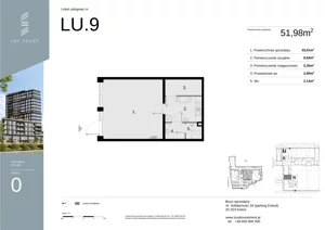 Lokal użytkowy 51,98 m², oferta nr LU9, Sky Trust etap II lokale użytkowe, Kielce, Bocianek, al. Solidarności / ul. Świętokrzyska