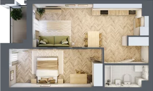 2 pokoje, lokal inwestycyjny 47,68 m², piętro 2, oferta nr L23, Sky Trust II - lokale inwestycyjne, Kielce, Bocianek, al. Solidarności / ul. Świętokrzyska
