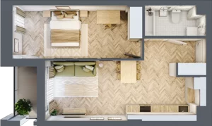 2 pokoje, lokal inwestycyjny 47,68 m², piętro 3, oferta nr L48, Sky Trust II - lokale inwestycyjne, Kielce, Bocianek, al. Solidarności / ul. Świętokrzyska