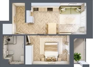 2 pokoje, lokal inwestycyjny 38,18 m², piętro 4, oferta nr L59, Sky Trust II - lokale inwestycyjne, Kielce, Bocianek, al. Solidarności / ul. Świętokrzyska