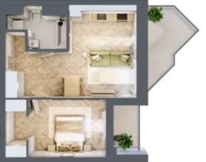 2 pokoje, lokal inwestycyjny 46,56 m², piętro 5, oferta nr L83, Sky Trust II - lokale inwestycyjne, Kielce, Bocianek, al. Solidarności / ul. Świętokrzyska