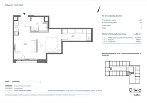 1 pokój, apartament inwestycyjny 41,87 m², piętro 3, oferta nr 3.15, Olivia Pulse, Gdańsk, Oliwa, ul. Grunwaldzka