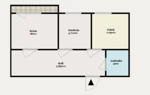 Mieszkanie dwupokojowe 37,00 m², Warszawa, Wola, Grenady, Sprzedaż