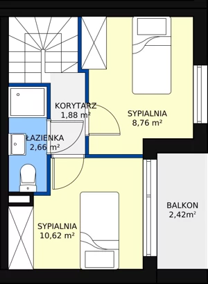 5 pokoi, mieszkanie 80,28 m², piętro 1, oferta nr 9, Apartamenty Gałczyńskiego, Kraków, Czyżyny, ul. Konstantego Ildefonsa Gałczyńskiego 35