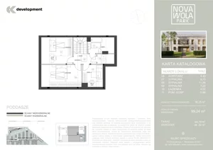 5 pokoi, mieszkanie 99,24 m², piętro 1, oferta nr 10A2, Osiedle Nova Wola Park II, Nowa Wola, ul. Przepiórki