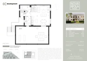 5 pokoi, mieszkanie 99,24 m², piętro 1, oferta nr 4A2, Osiedle Nova Wola Park II, Nowa Wola, ul. Przepiórki