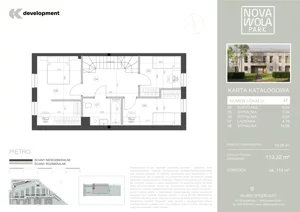 Dom 113,32 m², oferta nr 4F, Nova Wola Park II, Nowa Wola, ul. Przepiórki