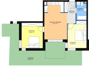 3 pokoje, apartament 66,33 m², parter, oferta nr A5, Villa Verona Mielno, Mielno, ul. Pogodna 4A