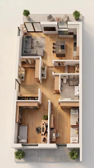 Mieszkanie trzypokojowe 63,00 m², Bielsko-Biała, Straconka, Jaśminowa, Sprzedaż
