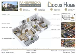 Mieszkanie czteropokojowe 85,00 m², Katowice, Ligota-Panewniki, Ligota, Panewniki, Sprzedaż