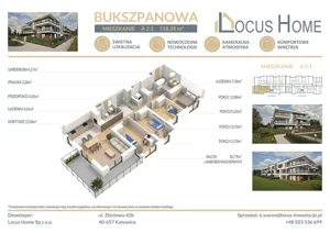 Mieszkanie pięciopokojowe 118,00 m², Katowice, Piotrowice-Ochojec, Bukszpanowa, Sprzedaż