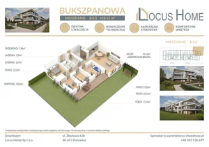 Mieszkanie pięciopokojowe 118,00 m², Katowice, Piotrowice-Ochojec, Bukszpanowa, Sprzedaż