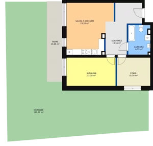 3 pokoje, mieszkanie 69,56 m², piętro 1, oferta nr 10, Bednarska 4, Łódź, Górna, ul. Bednarska 4