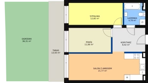 3 pokoje, mieszkanie 59,38 m², parter, oferta nr 5, Bednarska 4, Łódź, Górna, ul. Bednarska 4