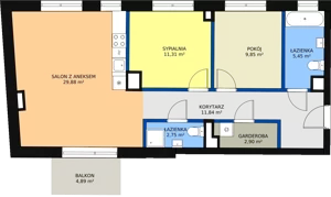 3 pokoje, mieszkanie 73,81 m², piętro 3, oferta nr 31, Bednarska 4, Łódź, Górna, ul. Bednarska 4
