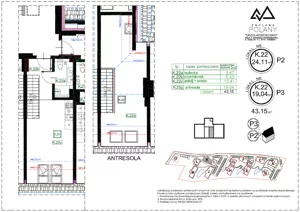 2 pokoje, apartament inwestycyjny 43,15 m², piętro 1, oferta nr K.22, Enklawa Polany, Kościelisko, ul. Chotarz Bór 14 A-M